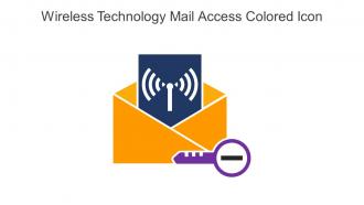 Wireless Technology Mail Access Colored Icon In Powerpoint Pptx Png And Editable Eps Format