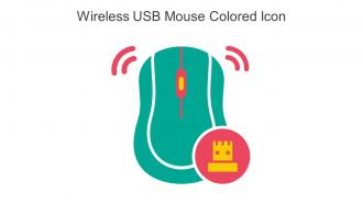 Wireless USB Mouse Colored Icon In Powerpoint Pptx Png And Editable Eps Format