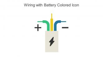 Wiring With Battery Colored Icon In Powerpoint Pptx Png And Editable Eps Format