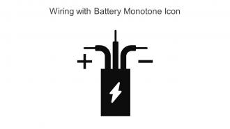 Wiring With Battery Monotone Icon In Powerpoint Pptx Png And Editable Eps Format