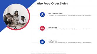 Wise Food Order Status In Powerpoint And Google Slides Cpb
