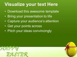 Wish happy easter with surprise egg powerpoint templates ppt themes and graphics 0313