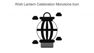 Wish Lantern Celebration Monotone Icon In Powerpoint Pptx Png And Editable Eps Format