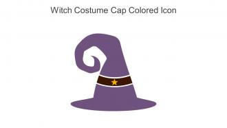 Witch Costume Cap Colored Icon In Powerpoint Pptx Png And Editable Eps Format