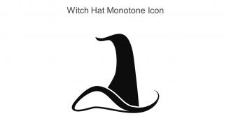 Witch Hat Monotone Icon In Powerpoint Pptx Png And Editable Eps Format