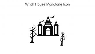 Witch House Monotone Icon In Powerpoint Pptx Png And Editable Eps Format