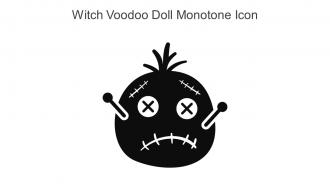 Witch Voodoo Doll Monotone Icon In Powerpoint Pptx Png And Editable Eps Format