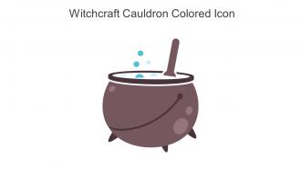 Witchcraft Cauldron Colored Icon In Powerpoint Pptx Png And Editable Eps Format