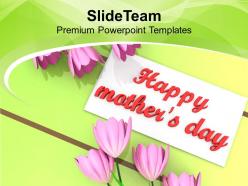 With best wishes happy mothers day powerpoint templates ppt themes and graphics 0513