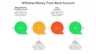Withdraw money from bank account ppt powerpoint presentation summary graphic tips cpb