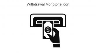 Withdrawal Monotone Icon In Powerpoint Pptx Png And Editable Eps Format