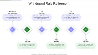 Withdrawal Rule Retirement In Powerpoint And Google Slides Cpb