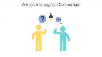Witness Interrogation Colored Icon In Powerpoint Pptx Png And Editable Eps Format