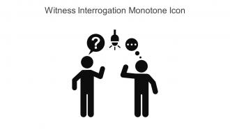 Witness Interrogation Monotone Icon In Powerpoint Pptx Png And Editable Eps Format