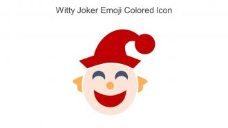 Witty Joker Emoji Colored Icon In Powerpoint Pptx Png And Editable Eps Format