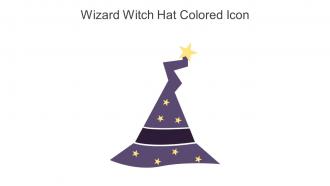 Wizard Witch Hat Colored Icon In Powerpoint Pptx Png And Editable Eps Format