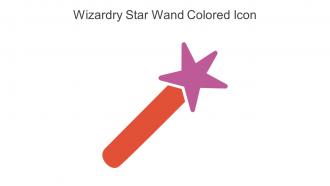 Wizardry Star Wand Colored Icon In Powerpoint Pptx Png And Editable Eps Format