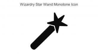 Wizardry Star Wand Monotone Icon In Powerpoint Pptx Png And Editable Eps Format