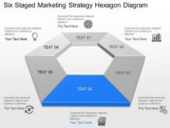 Wl six staged marketing strategy hexagon diagram powerpoint template