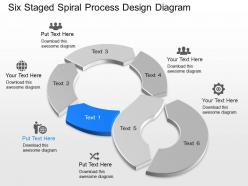 Wn six staged spiral process design diagram powerpoint template