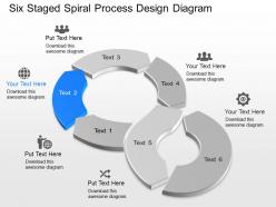 Wn six staged spiral process design diagram powerpoint template