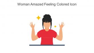 Woman Amazed Feeling Colored Icon In Powerpoint Pptx Png And Editable Eps Format