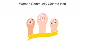 Woman Community Colored Icon In Powerpoint Pptx Png And Editable Eps Format