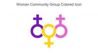 Woman Community Group Colored Icon In Powerpoint Pptx Png And Editable Eps Format