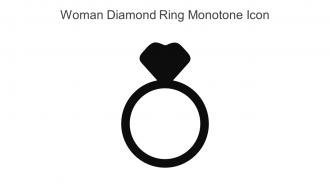 Woman Diamond Ring Monotone Icon In Powerpoint Pptx Png And Editable Eps Format