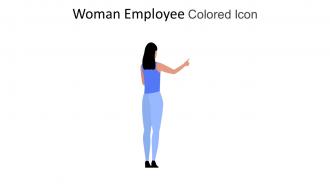 Woman Employee Colored Icon In Powerpoint Pptx Png And Editable Eps Format