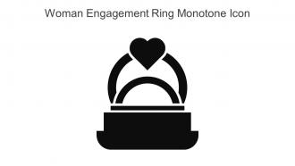 Woman Engagement Ring Monotone Icon In Powerpoint Pptx Png And Editable Eps Format