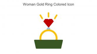 Woman Gold Ring Colored Icon In Powerpoint Pptx Png And Editable Eps Format