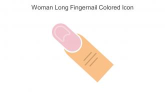 Woman Long Fingernail Colored Icon In Powerpoint Pptx Png And Editable Eps Format