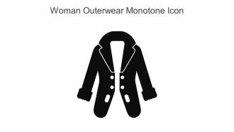 Woman Outerwear Monotone Icon In Powerpoint Pptx Png And Editable Eps Format