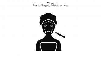 Woman Plastic Surgery Monotone Icon In Powerpoint Pptx Png And Editable Eps Format