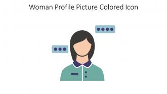 Woman Profile Picture Colored Icon In Powerpoint Pptx Png And Editable Eps Format