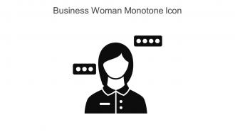 Woman Profile Picture Monotone Icon In Powerpoint Pptx Png And Editable Eps Format