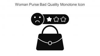 Woman Purse Bad Quality Monotone Icon In Powerpoint Pptx Png And Editable Eps Format