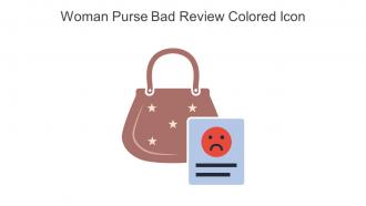 Woman Purse Bad Review Colored Icon In Powerpoint Pptx Png And Editable Eps Format