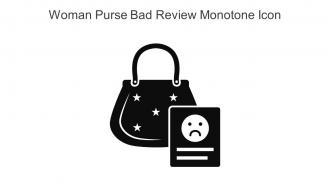 Woman Purse Bad Review Monotone Icon In Powerpoint Pptx Png And Editable Eps Format