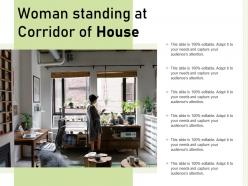 Woman Standing At Corridor Of House