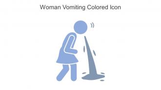 Woman Vomiting Colored Icon In Powerpoint Pptx Png And Editable Eps Format