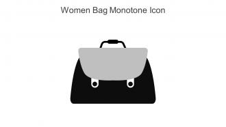 Women Bag Monotone Icon In Powerpoint Pptx Png And Editable Eps Format