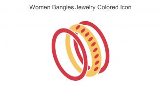 Women Bangles Jewelry Colored Icon In Powerpoint Pptx Png And Editable Eps Format