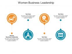 Women business leadership ppt powerpoint presentation layouts inspiration cpb