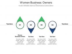 Women business owners ppt powerpoint presentation styles layouts cpb