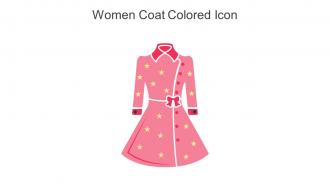 Women Coat Colored Icon In Powerpoint Pptx Png And Editable Eps Format