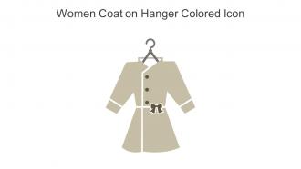 Women Coat On Hanger Colored Icon In Powerpoint Pptx Png And Editable Eps Format