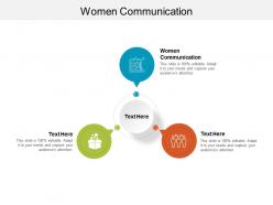 Women communication ppt powerpoint presentation infographics graphics download cpb