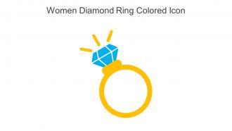 Women Diamond Ring Colored Icon In Powerpoint Pptx Png And Editable Eps Format